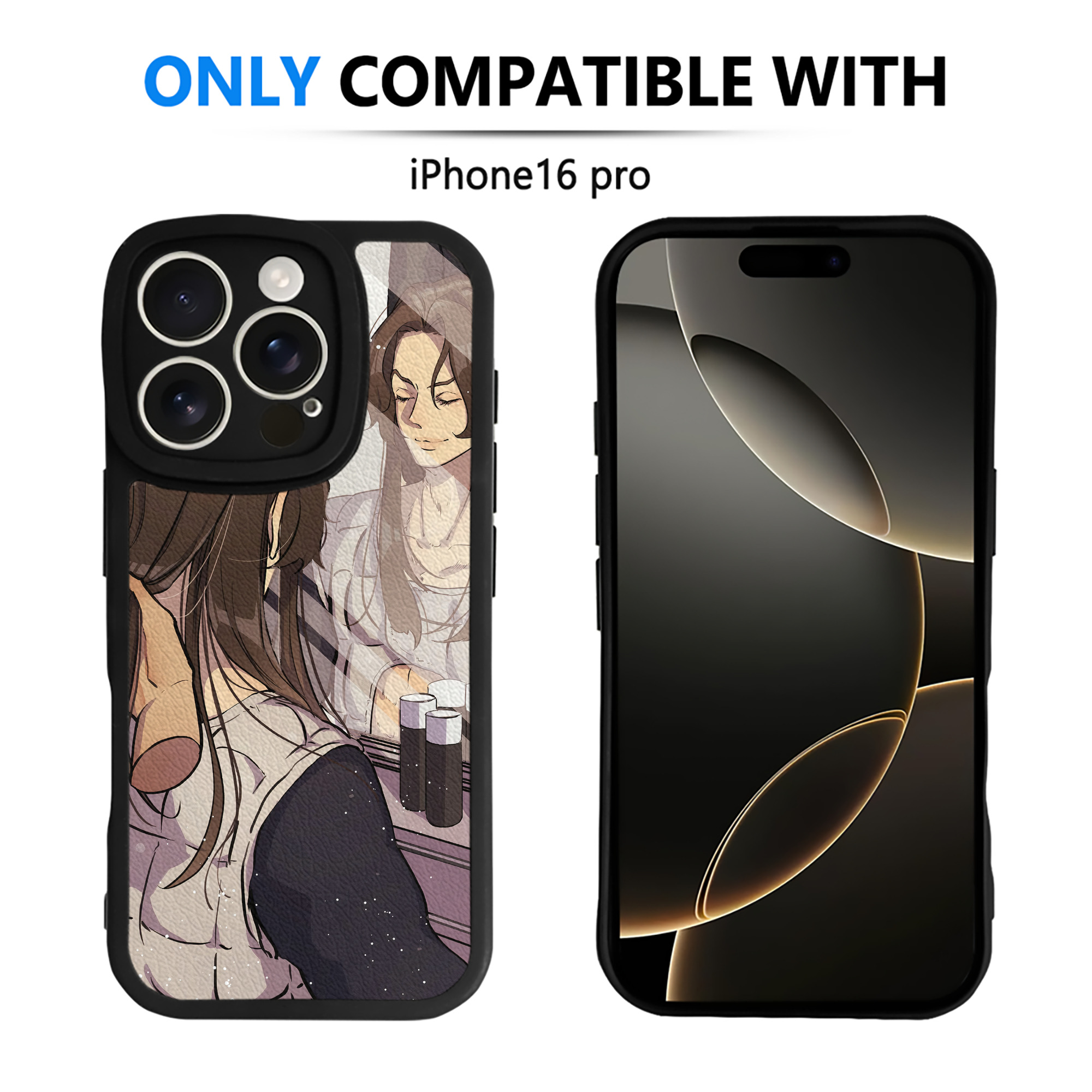 （画像用） ジョジョの奇妙な冒険 JoJo's Bizarre Adventure 【iPhone 16シリーズ対応】シリコンスマホケース（レザー調） 材質：シリコン